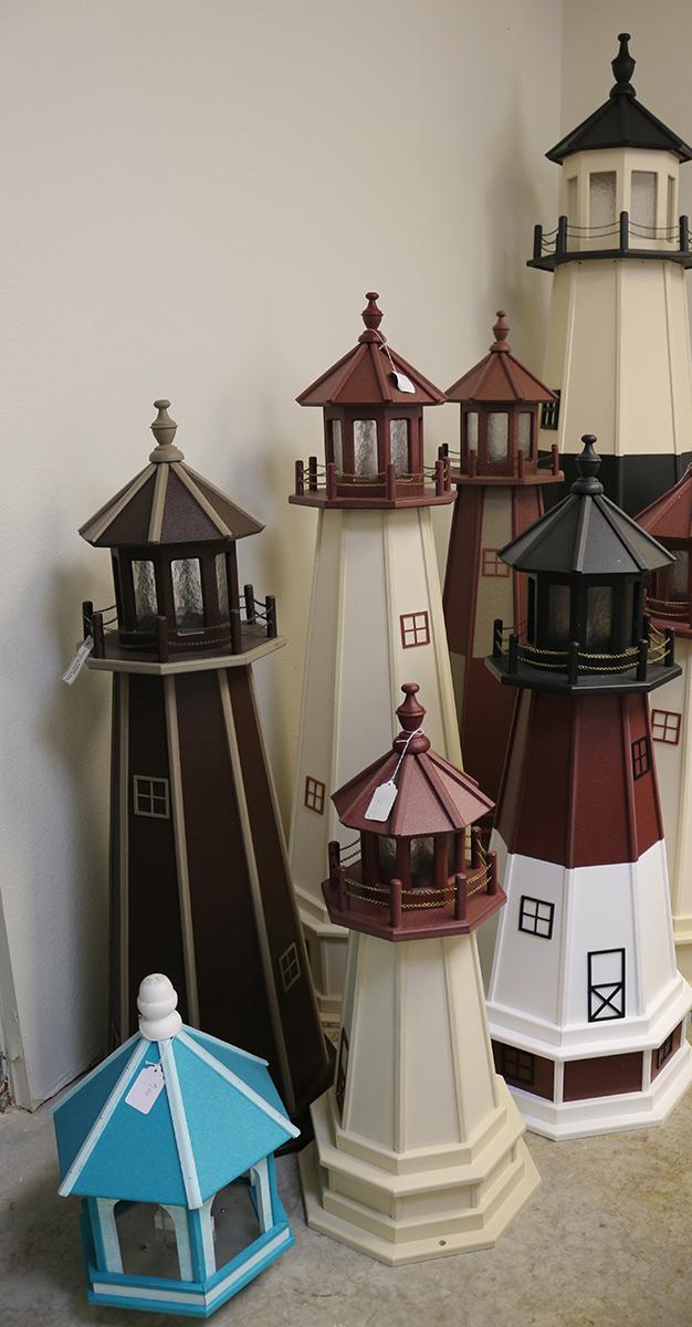 Poly lumber lighthouses